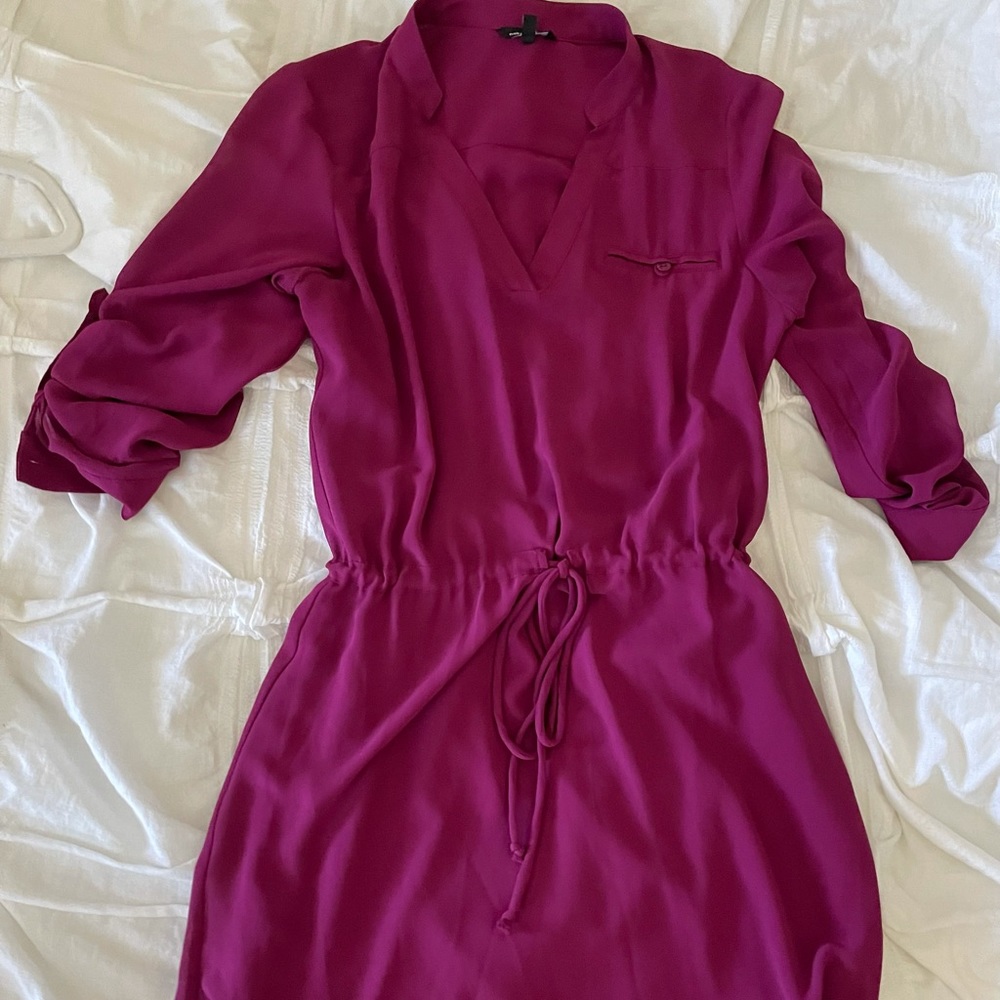 Magenta mini dress